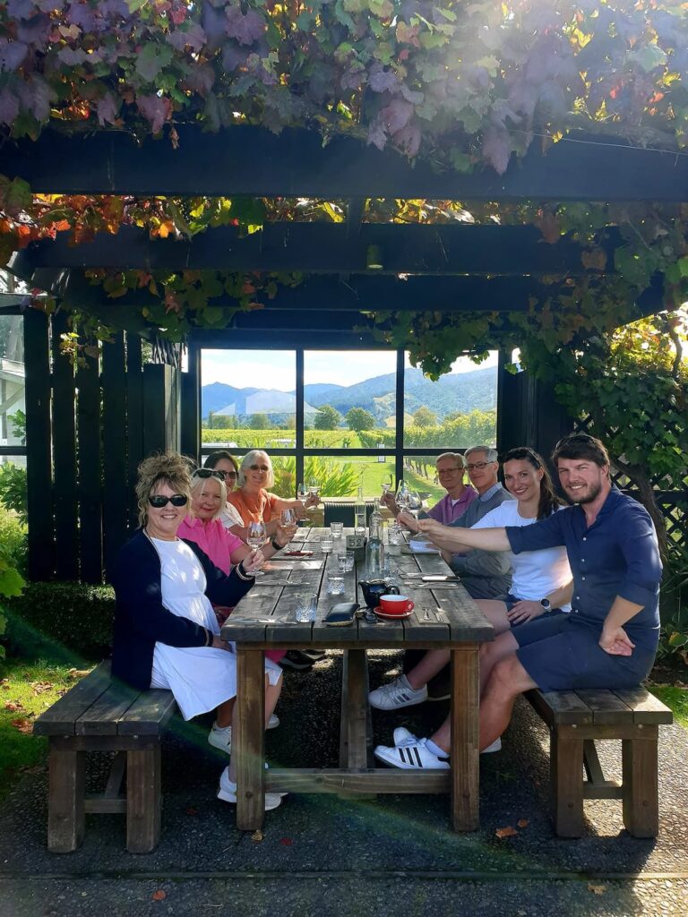 Lunch at Saint Clair vineyard restaurant