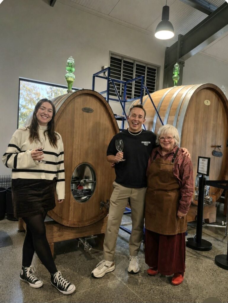 Wine tasting at a Marlborough winery